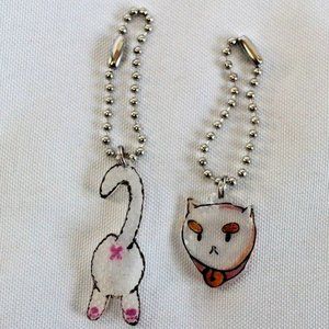 2 Puppycat Cat Butt Plastic Charms FREE W/ $10 Purchase